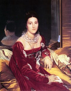 セノンヌ夫人の肖像 作： Jean Auguste Dominique Ingres